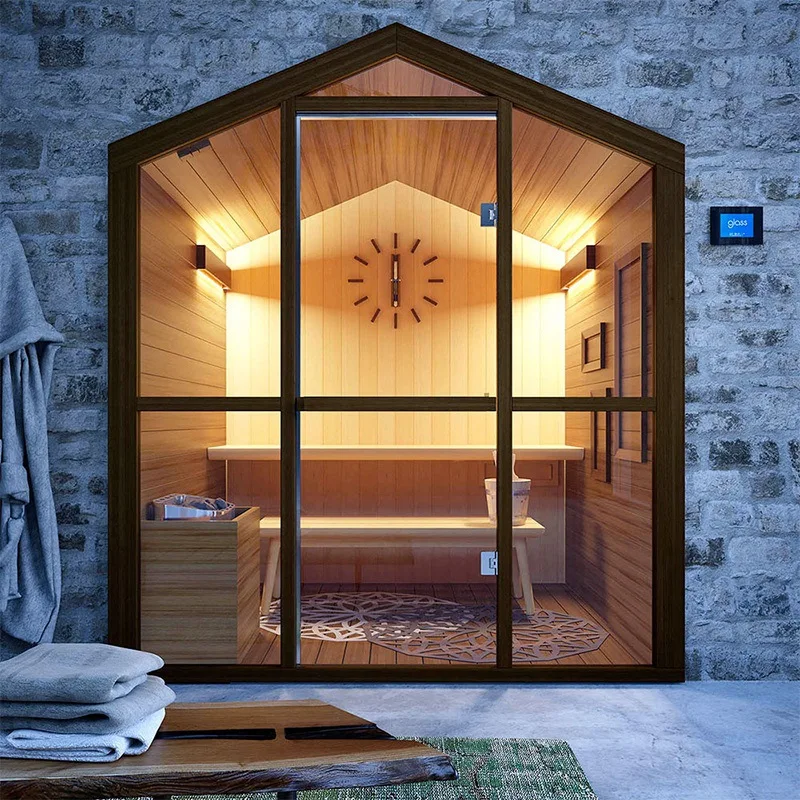 Hemlock solid wood sauna steam room