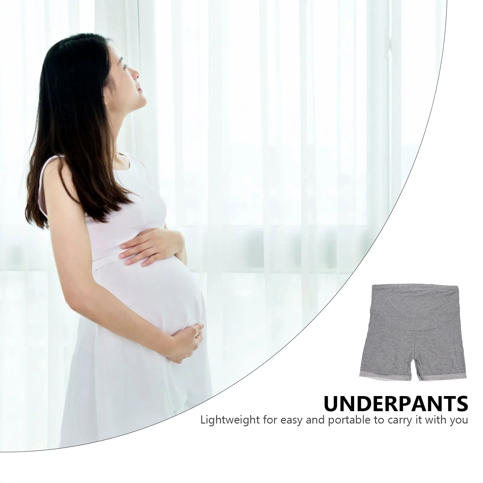 

2 Pcs Maternity Clothes Belly Support Briefs for Pregnant Pregnancy Women Grey Undearwear Women's
