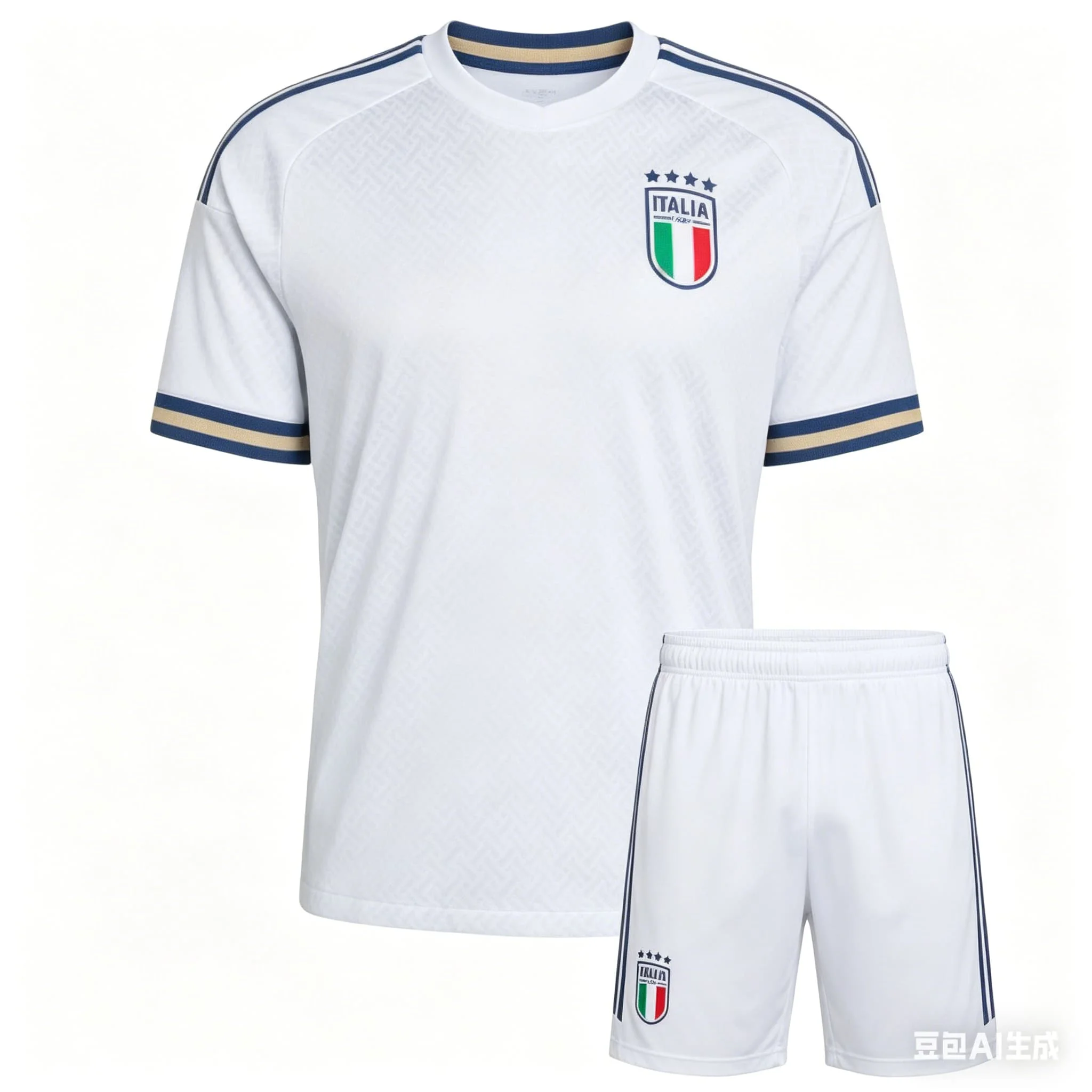

2026 New Mans 3D Printed Italian Football T-shirt Set Outdoor Quick Drying Breathable Sports Thin T-shirt Set