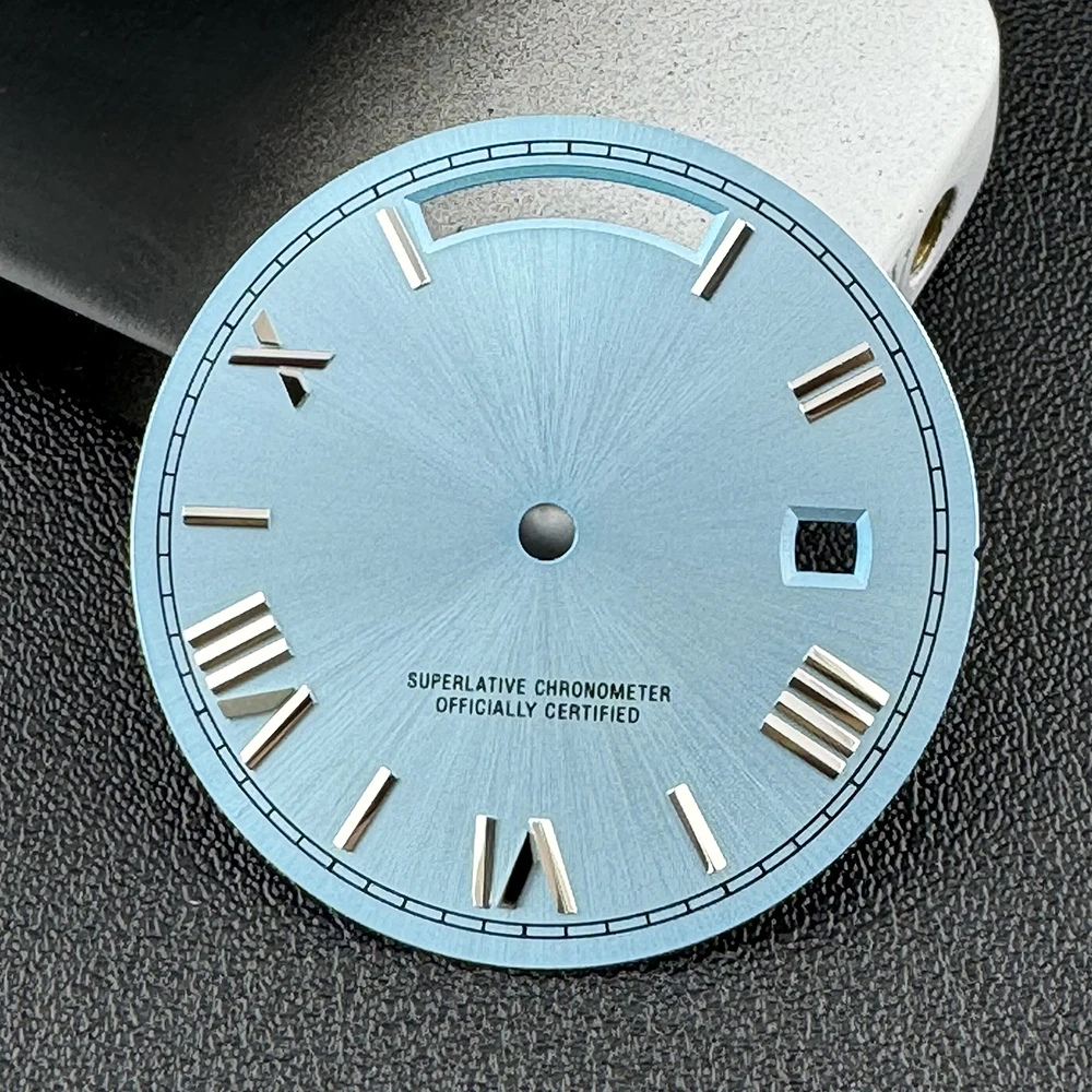 

Miyota 8285 Dial watch dial men's watch Roman dial suitable 8285 movement green luminous watch accessories