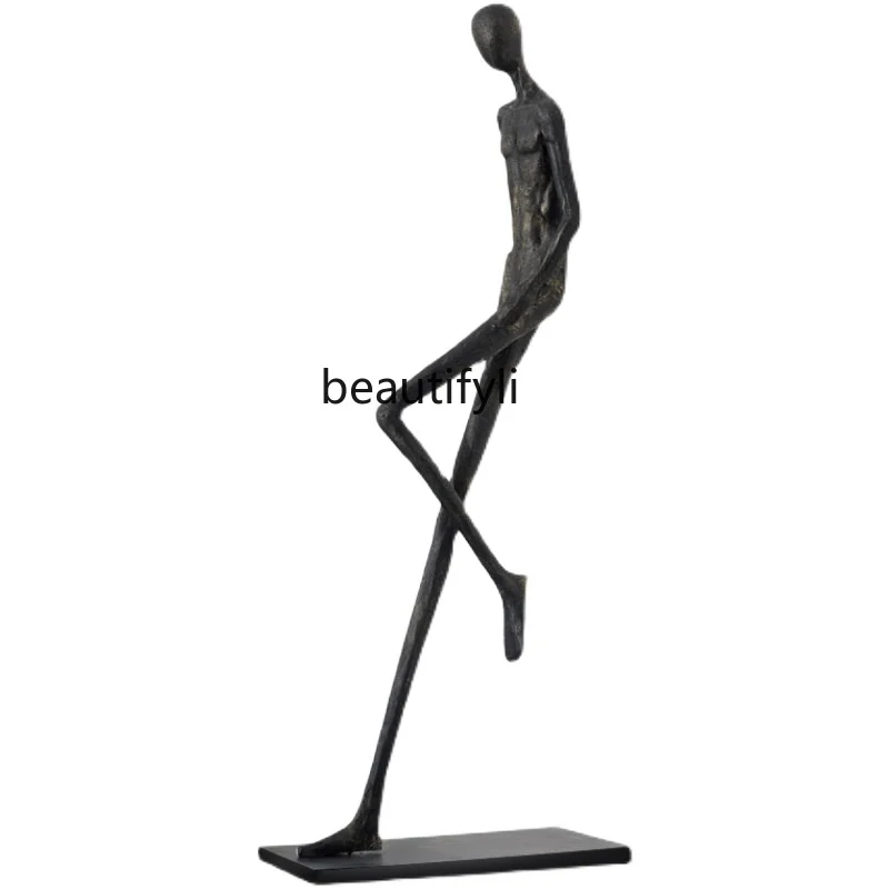 

Modern Abstract Figure Sculptured Ornaments Hotel FRP Floor Creative Courtyard Sales Office Artwork