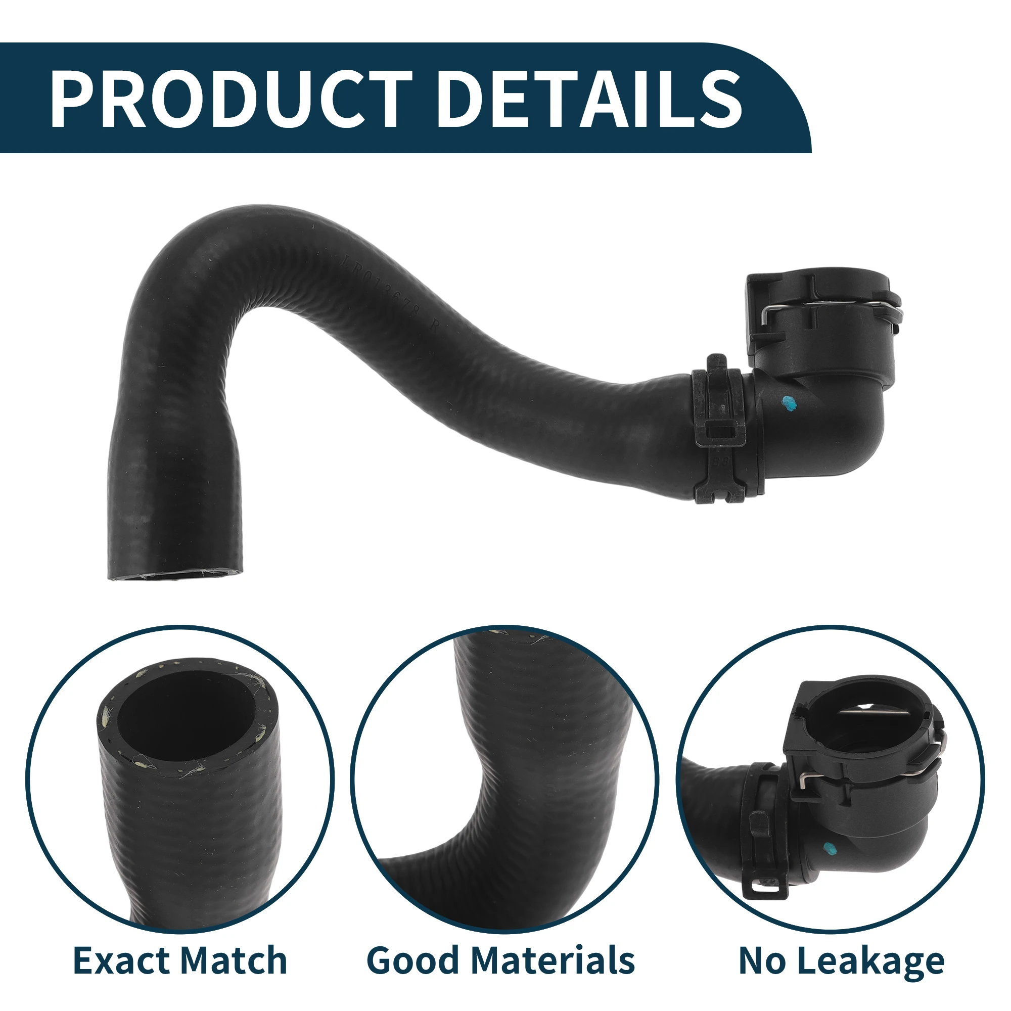 

UXCELL Шланг радиатора Шланг обогревателя Выпускной шланг радиатора No LR013678 для Land Rover для Range Rover Sport 2005-2013 Резина