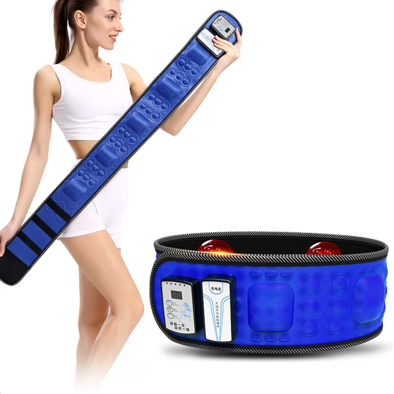 Electric Infrared Slimming Belt Lose Weight Fitness Massager X5Times Vibration Abdominal Belly Fat Burn Loss Effective 110-240V