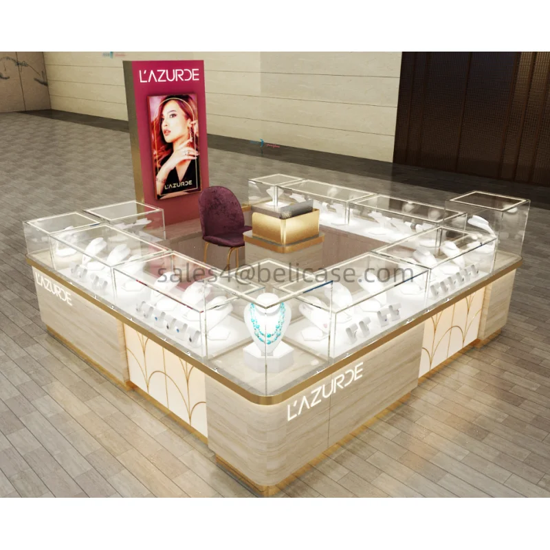 

Customized. jewelry shop showcases display jewellery glass display cabinet jewelry display luxury jewelry kiosk mall