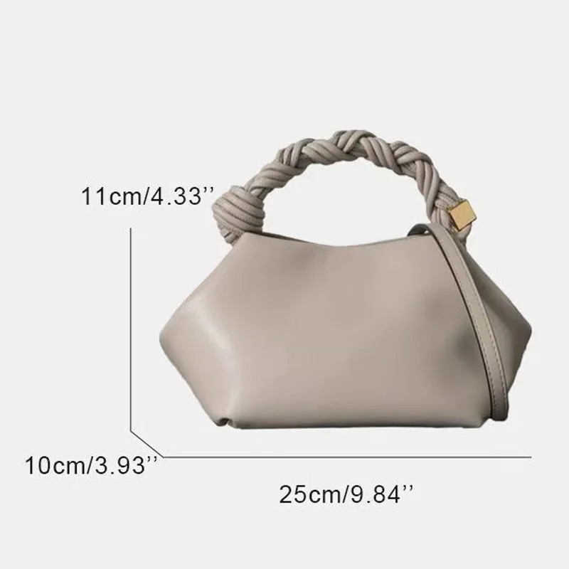 Women Luxury Designers PU Leather Shoulder Bags Lady Chic Hexagonal Woven Crossbody Bags Daily Casual Handbag Women Pouch