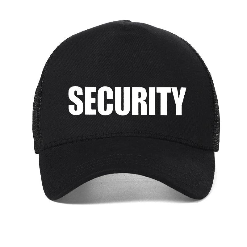 new SECURITY letter Print baseball cap men women universal wild casual hats spring autumn Mesh breathable sun caps trucker hat