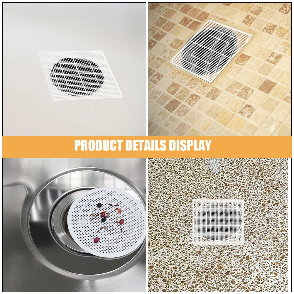 

4pcs Catcher Shower Strainer Floor Drain Mesh Cover For Bathroom Kitchen Toilet Balcony Garage Tub Sink Sewer Clogging Block