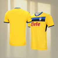 Serie A Third Football Jersey Men Women Kids Clothing Atalanta Jersey Breathable Quick Dry Elastic Casual Training Italy T Shirt