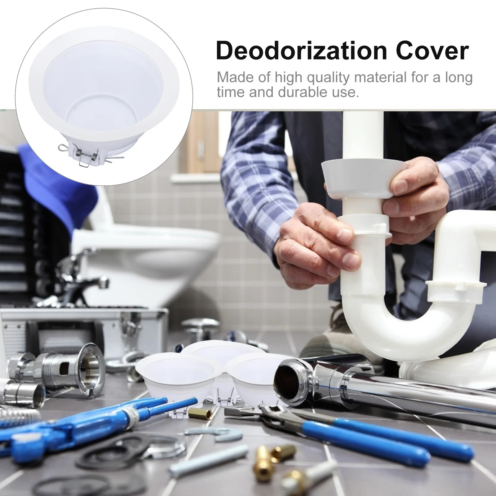 

10 шт., крышка для унитаза для ванной комнаты, прочная резиновая заглушка с защитой от запаха, высокая эластичность, пружинный дезодорант для унитаза, уплотнение, крышка для приседаний