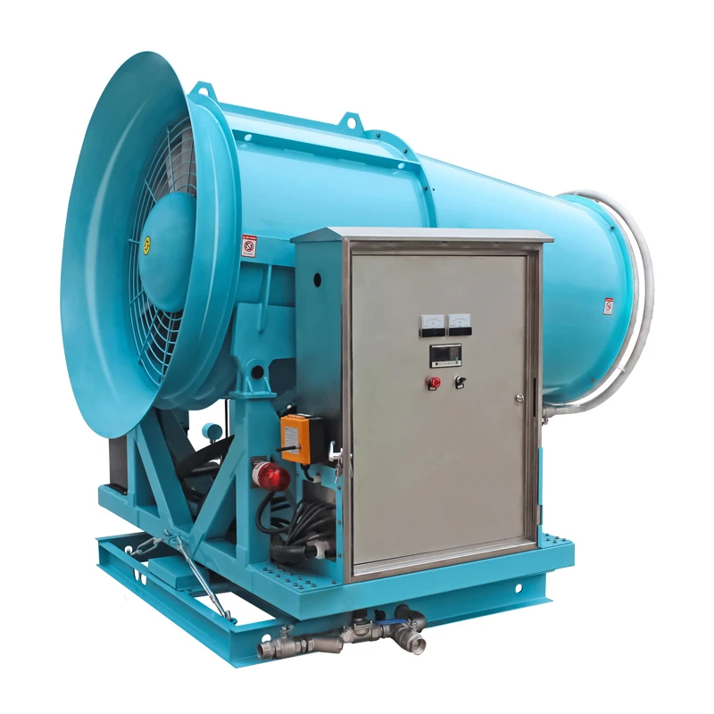 Máquina de canhão para uso industrial, supressão de poeira de alto desempenho