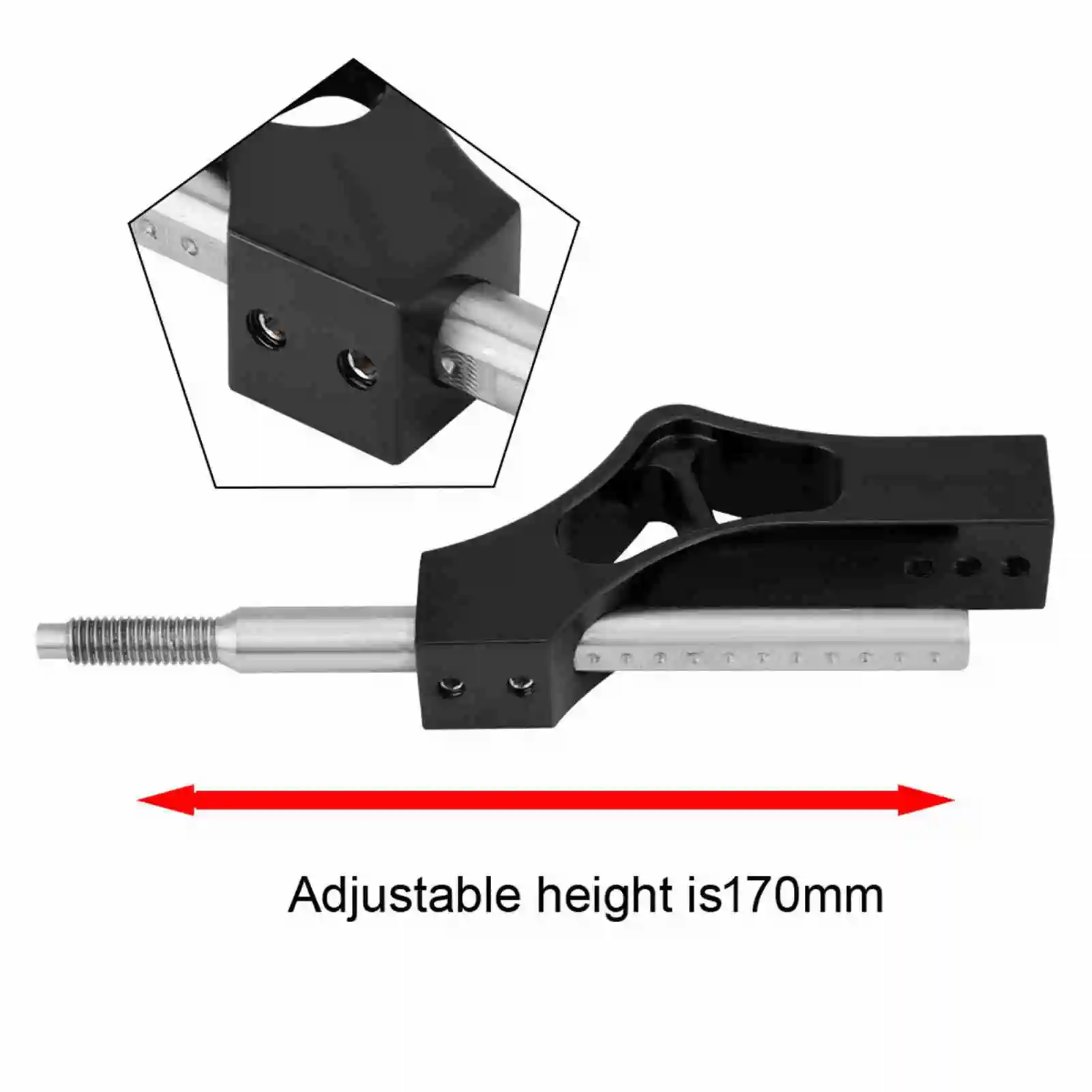 قابل للتعديل رافعة تحول رافعة تحول تمديد سيارة الفولاذ المقاوم للصدأ قابل للتعديل ارتفاع رافعة تمديد لمقبض التحول اليدوي #4