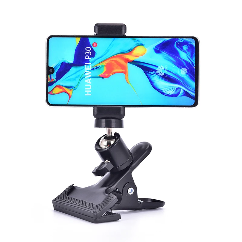 Guitar Head Clip Mobile Phone Holder Live Broadcast Bracket Stand Tripod Clip