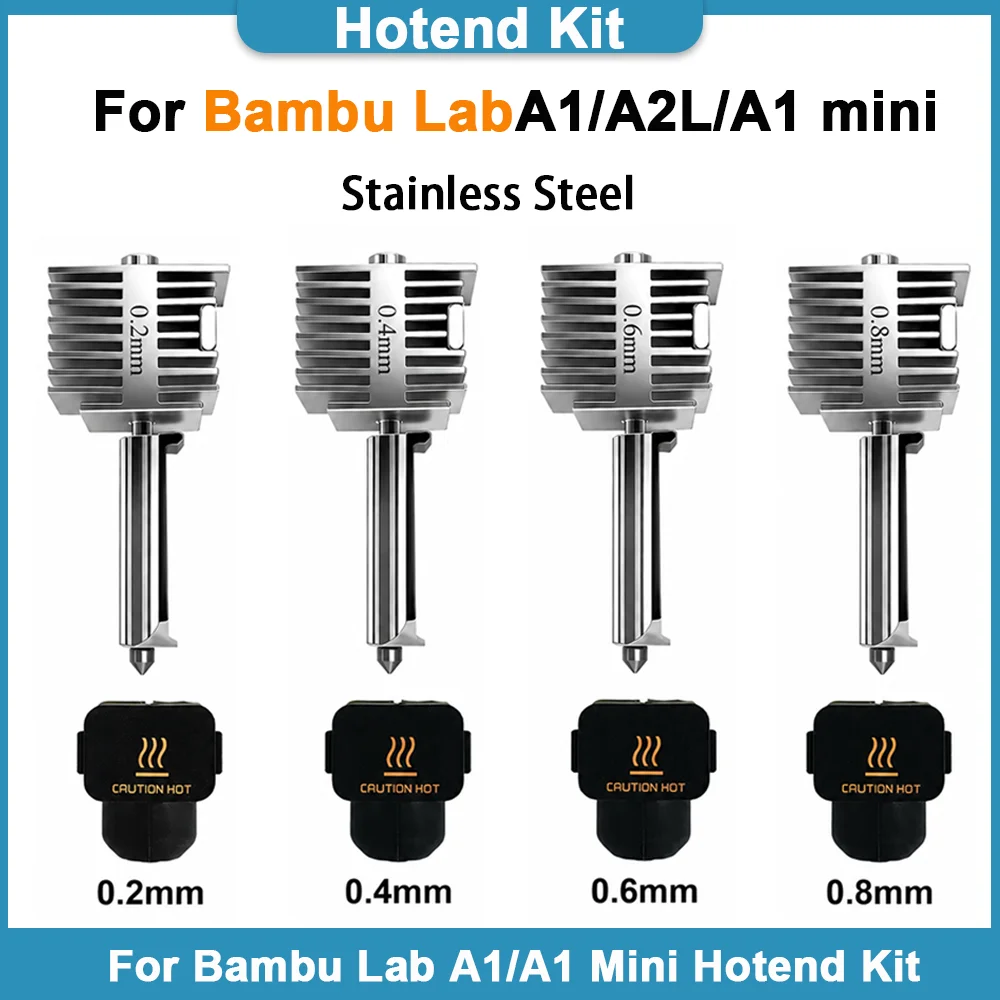 �y�Z�[�����z0.4mm �z�b�g�G���h�L�b�g Bambu Lab A1/A1 Mini/A2L�p �X�e�����X�|��̌^�݌v �����x A1 �m�Y�� 3D�v�����^�[�A�N�Z�T���[