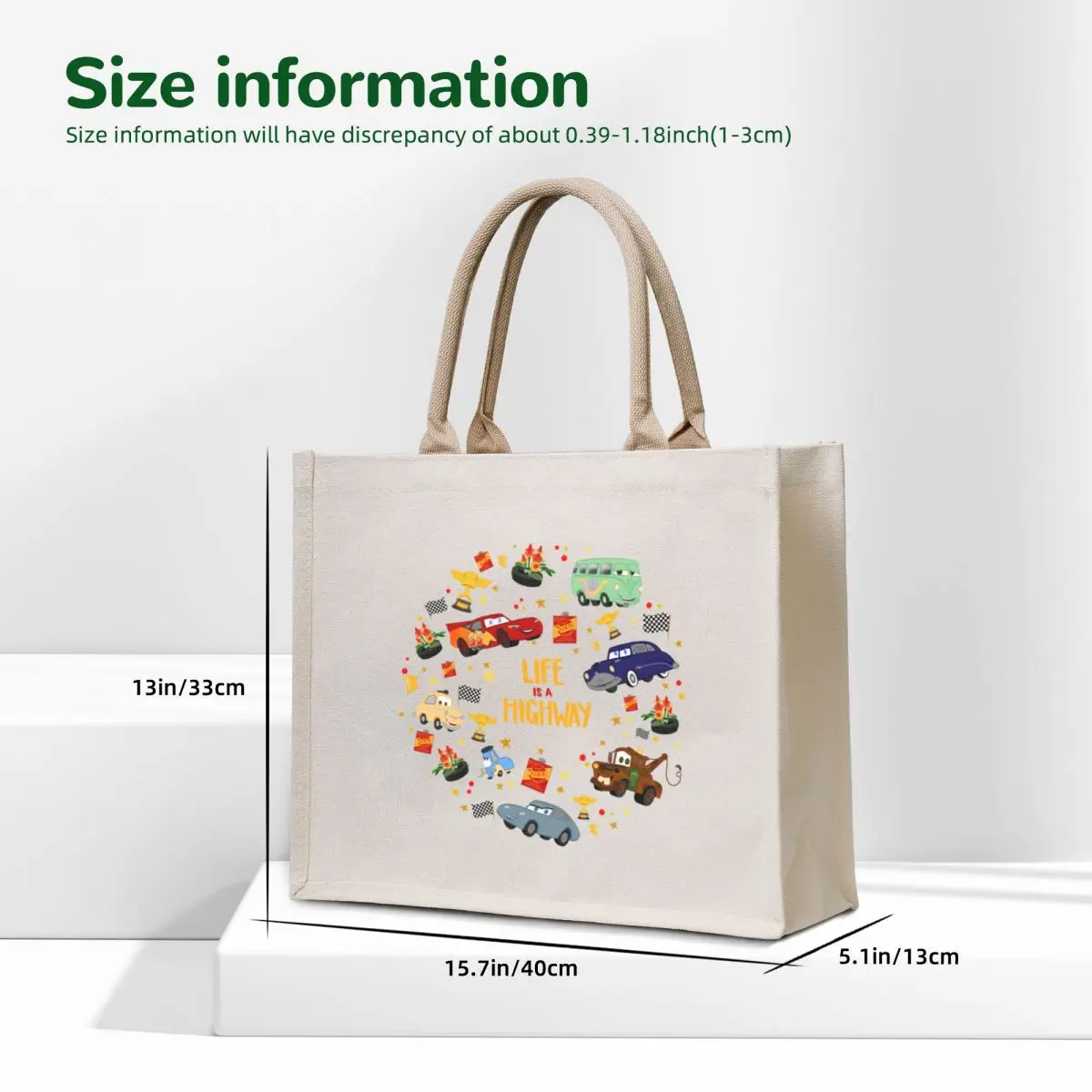 Life is a Highway Tote Bag ecological bags Canvas cloth bag woman shopper bag woman