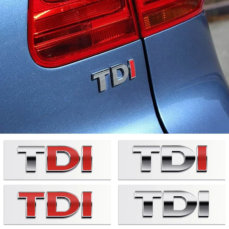 

3D металлический серебристый логотип TDI, задняя эмблема автомобиля, наклейка для Volkswagen POLO passat b5 b6 b7 golf 4 5 6 7 vw Tiguan Jetta Golf MK7 MK5