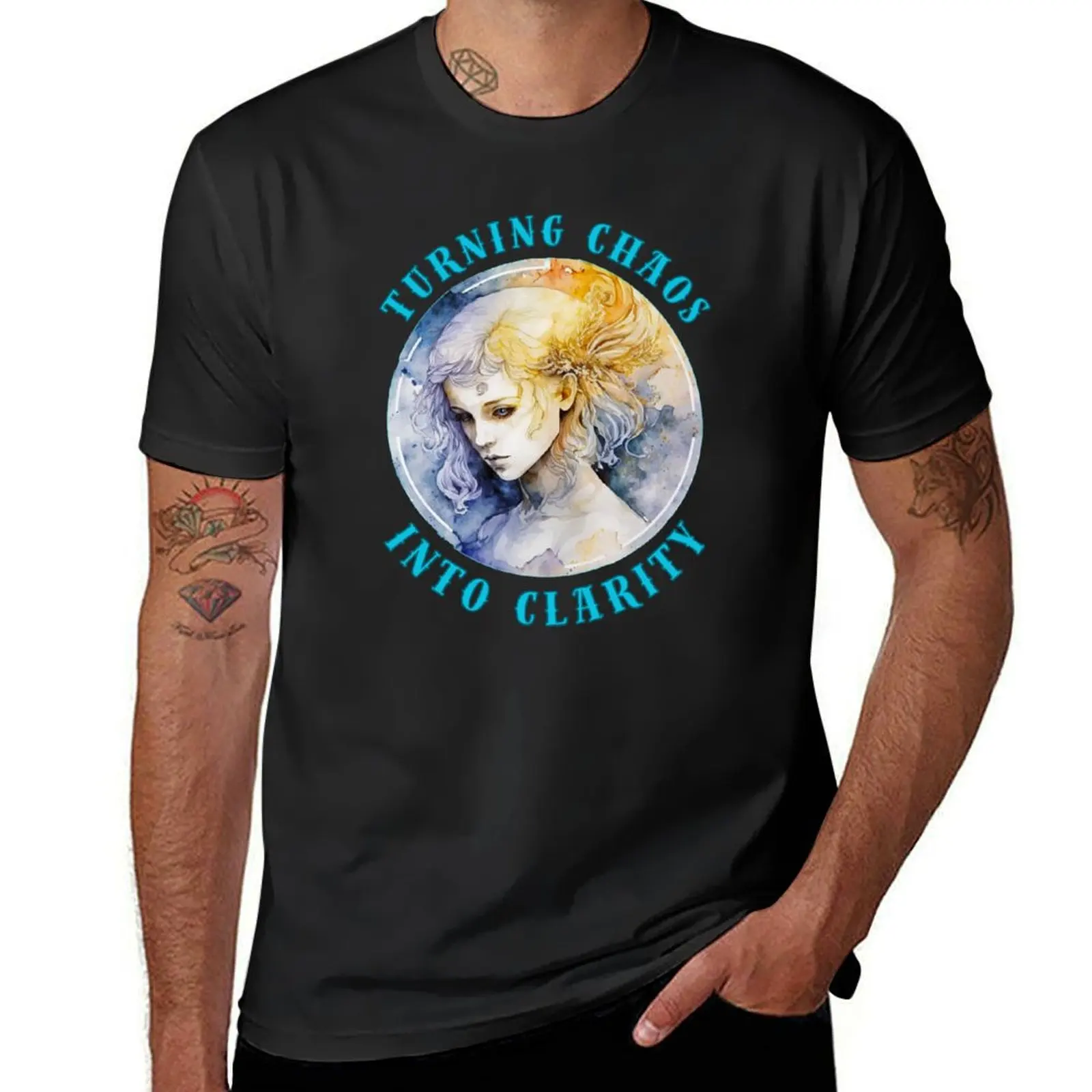 Turning Chaos Into Clarity. zodiac virgo T-Shirt anime clothes plus sizes quick drying mens graphic t-shirts anime