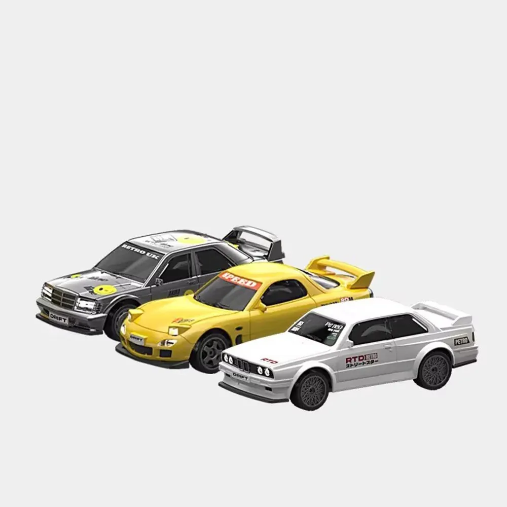 K1/K2/K3 RTR 1/43 2.4G 4WD Mini dérive RC voiture de course lumière LED télécommande moteur à grande vitesse modèle de véhicule de course sur route