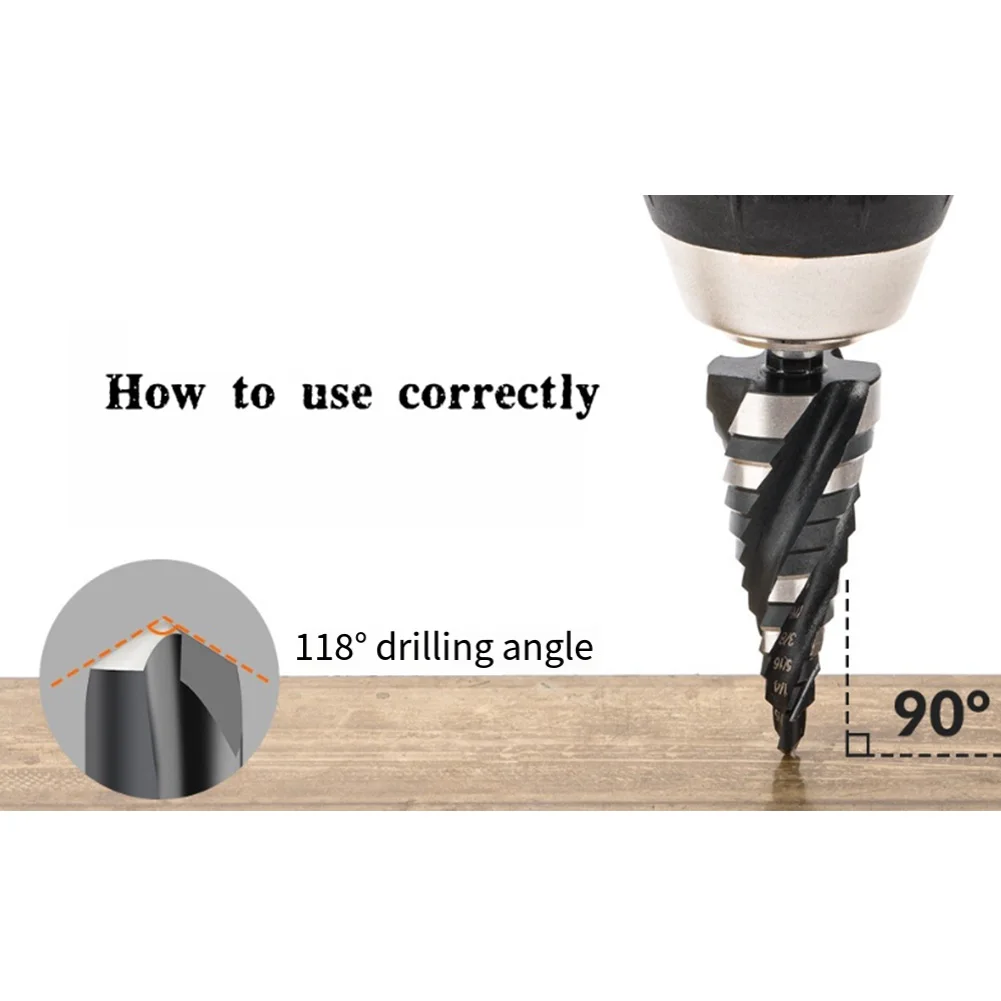 

1 шт., четырехлопастное ступенчатое сверло для DIY, металл, дерево, пластик, сверлильные инструменты, аксессуары для обустройства дома