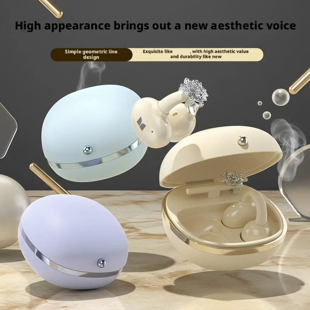 

НОВЫЕ беспроводные наушники-клипсы с открытым дизайном, Bluetooth-гарнитура в форме бабочки с имитацией бриллиантов, легкие, модные, блестящие наушники-клипсы
