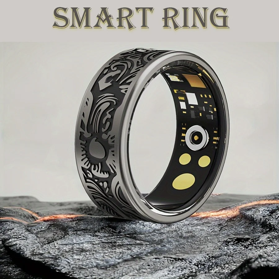 Smart Ring Heart Rate Blood Pressure Blood Oxygen Sleep Monitoring Step Counting Activity Tracking Family Friends Sharing Ring