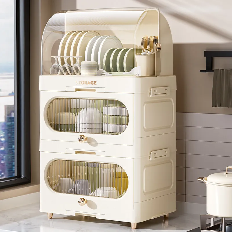 Multilayer Dish Drainer Rack Kitchen Storage Shelf for Plates Bowls Utensils Drying Organizer