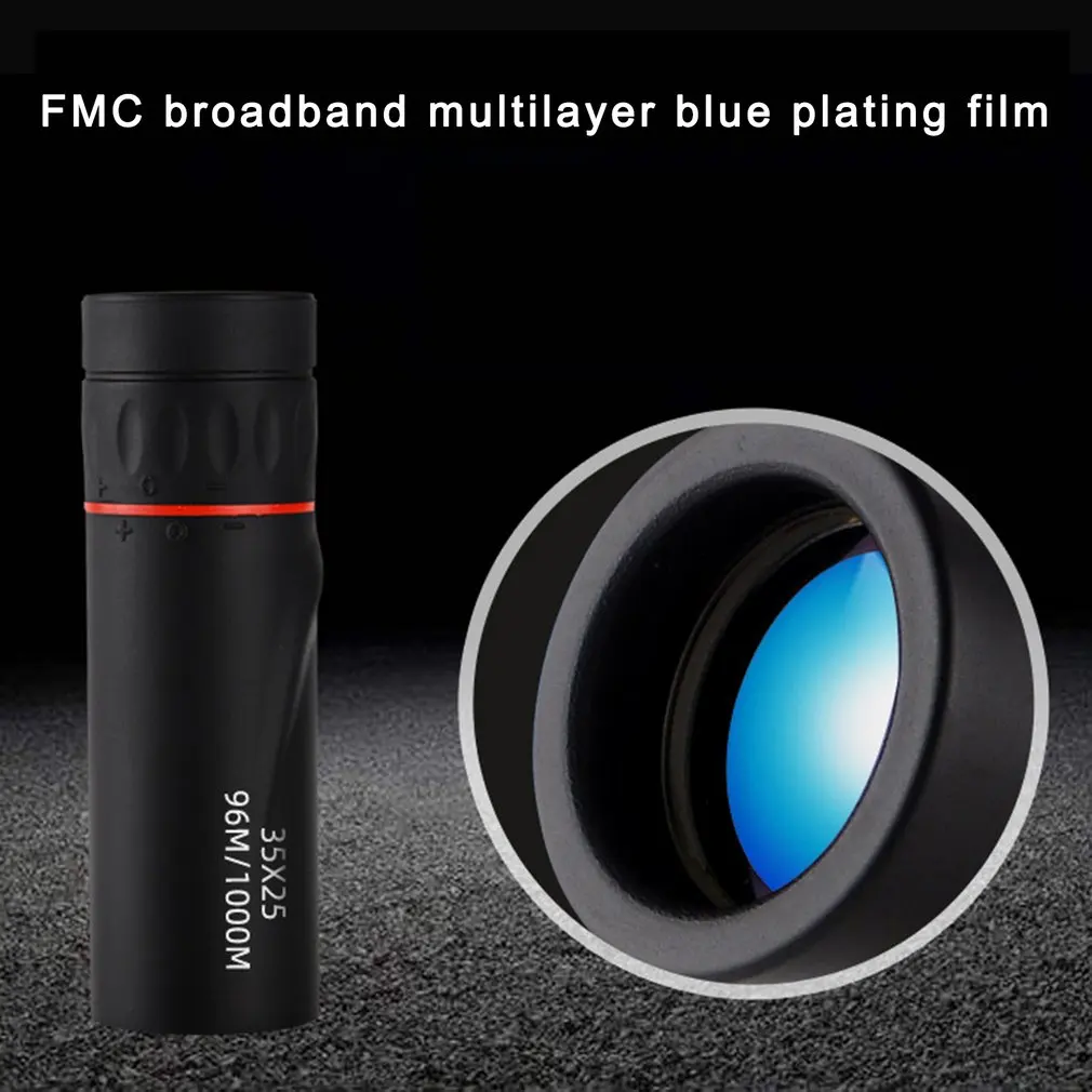 تلسكوب أحادي العين عالي الدقة 10x عدسة تلسكوبية مع مشبك تركيز عقارب مجال رؤية واسع مريح دروبشيبينغ