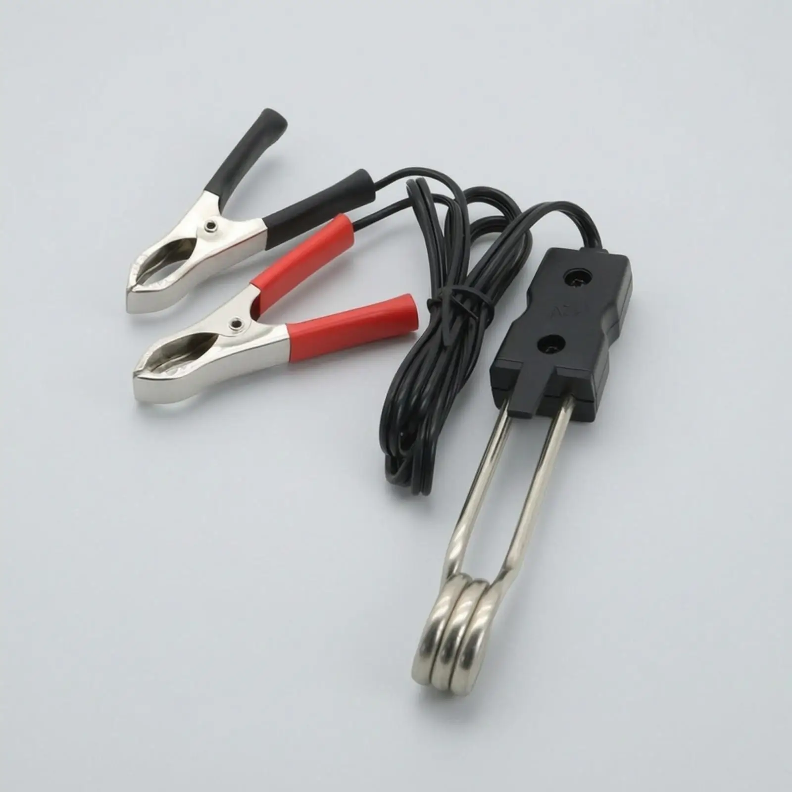 Vehicle Water Heating Rod 24V Portable Immersion Heater Stainless Steel with Alligator Clips for Truck Camping Travel Use