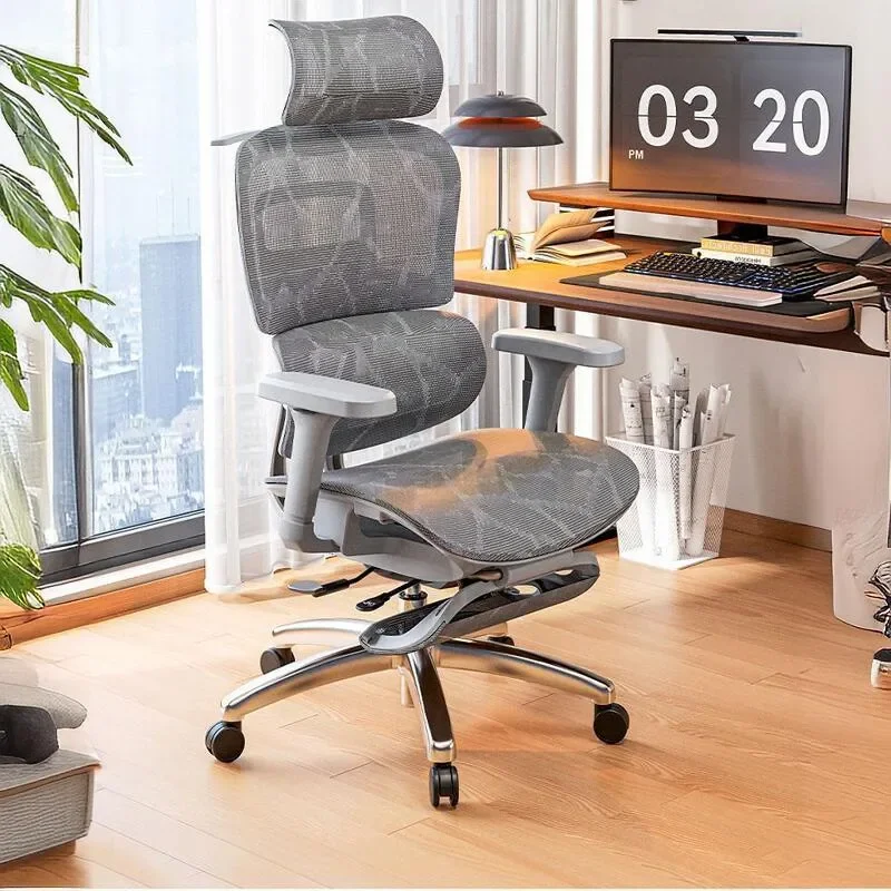 

Breathability Mesh Gaming Chair, Elastic Swivel Durable Design, Comfortable Recliner Ergonomic Office