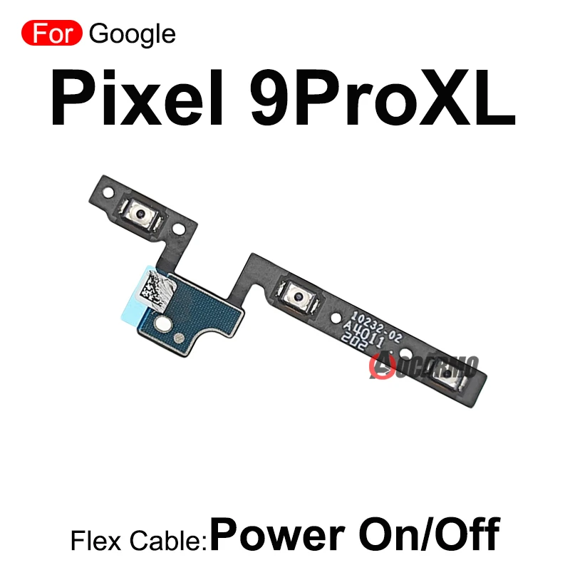 1Pcs Power On Off Buttons Volume Flex Cable Repair Replacement Parts For Google Pixel 9 / 9Pro / 9 Pro XL