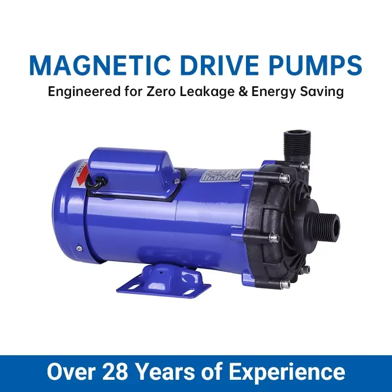 Transcend TMP Series No Leak Horizontal Electric Imported Plastic Mini Magnetic Driven Chemical Pump with Thread Connection