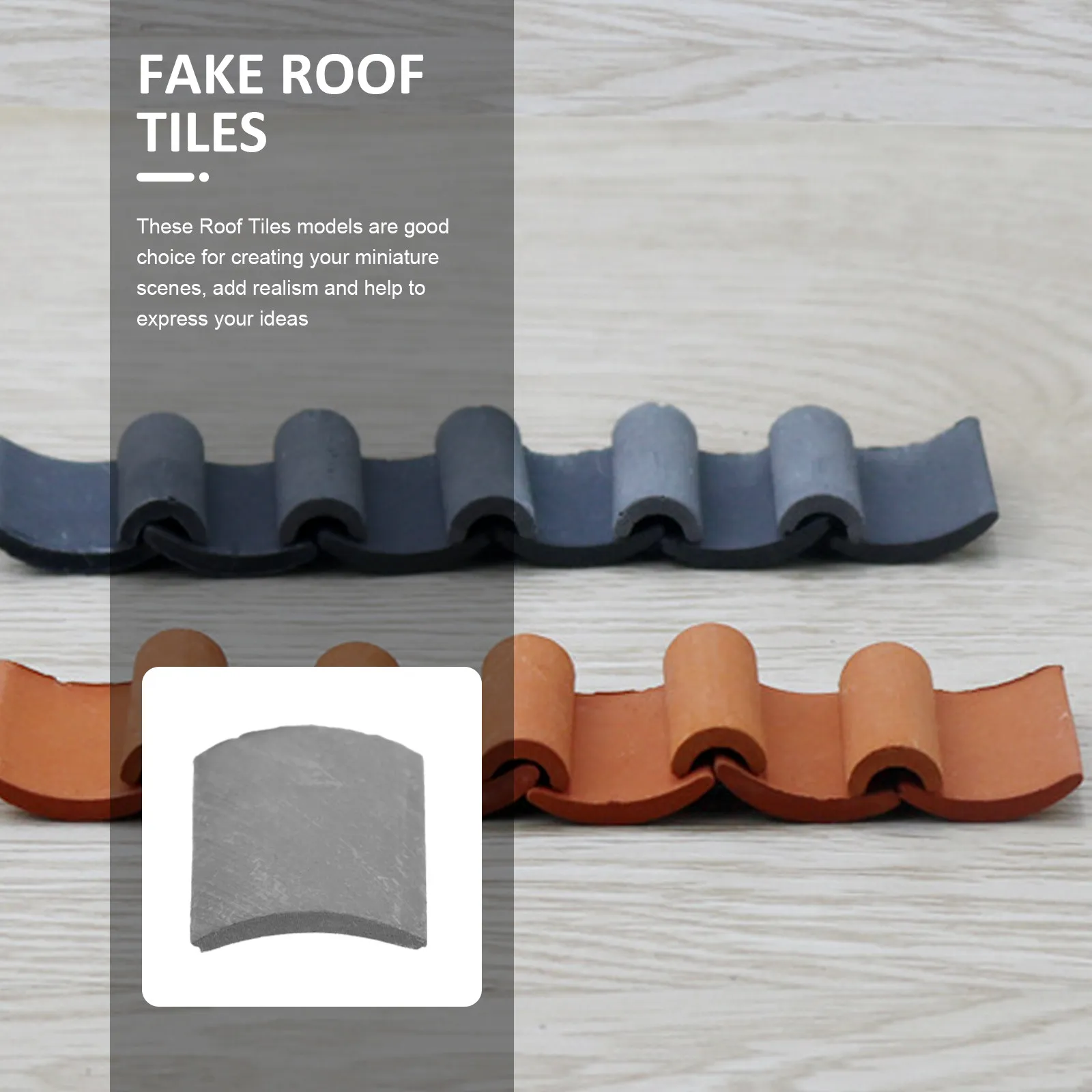 

70 реалистичных моделей искусственной черепицы для миниатюрных садов, песочниц, декораций для крыш, реквизит для DIY-моделирования и создания сцен