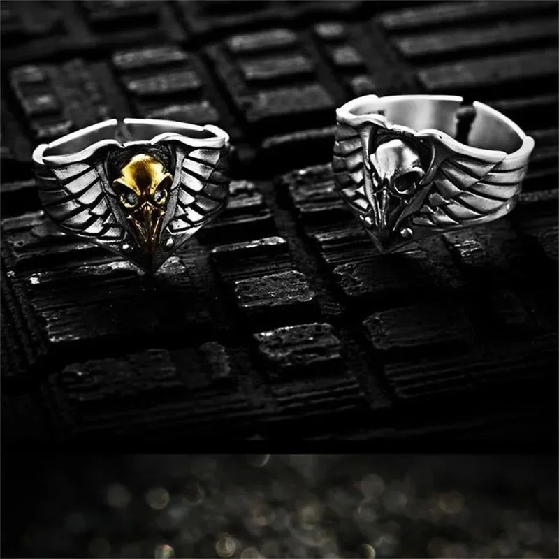 Animation Game Impression Around Dark Crow Guards to Save the Star Black Wing Ring