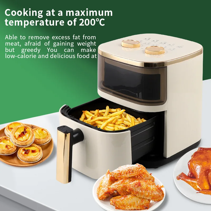 Friggitrice ad aria nuovo forno elettrico di grande capacità intelligente senza olio piccola macchina multifunzione automatica all-in-one