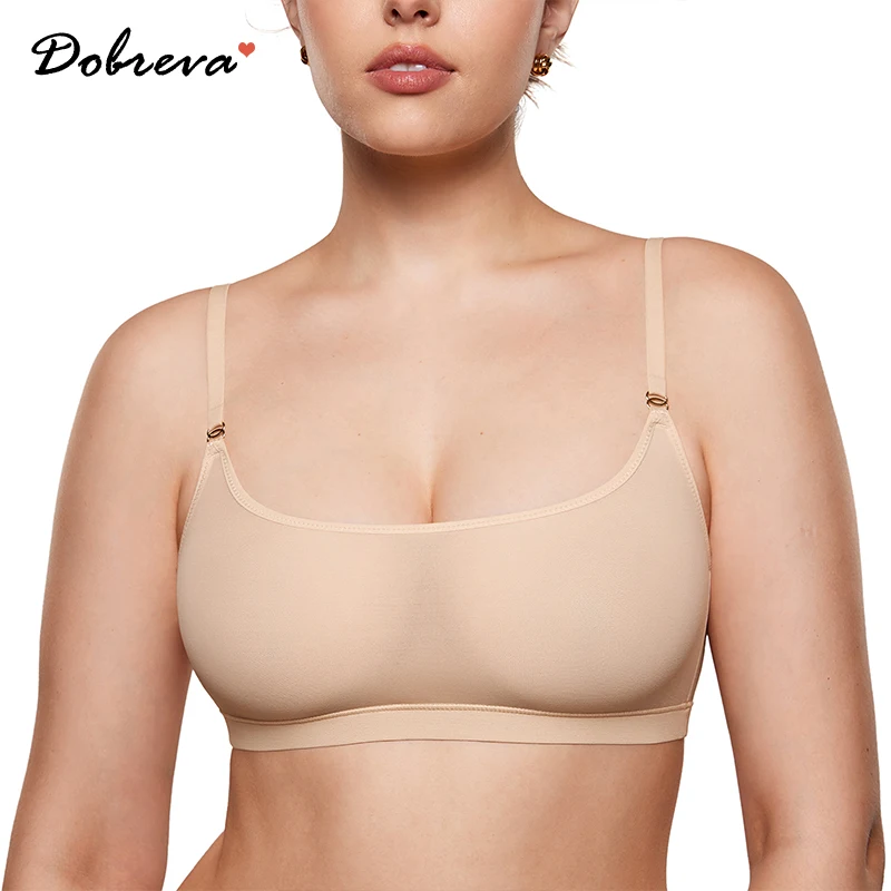 

Women's Cosnufy Sheer Bralette Cami Mesh Unlined No Padding See Through Wirefree Bralettes Pullover