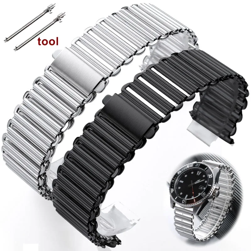 316L Stainless Steel Watch Straps 18mm 20mm 22mm Metal Band for Bonklip Universal Replacement Bracelet Quick Release Wristband