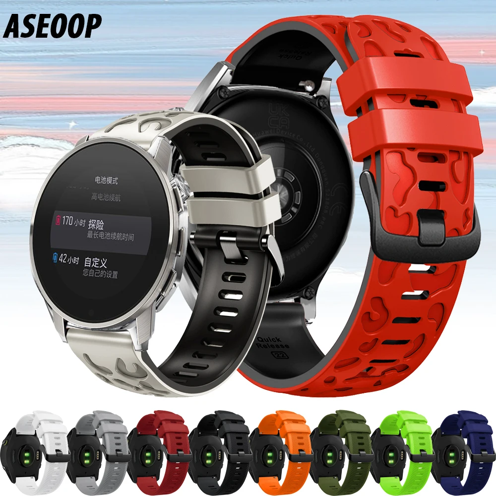 

Официальный двухцветный силиконовый ремешок 22 мм для HUAWEI WATCH GT 5 4 46 мм/Watch 4 5 Pro GT 3 2 Pro 46 мм, композитный силиконовый браслет