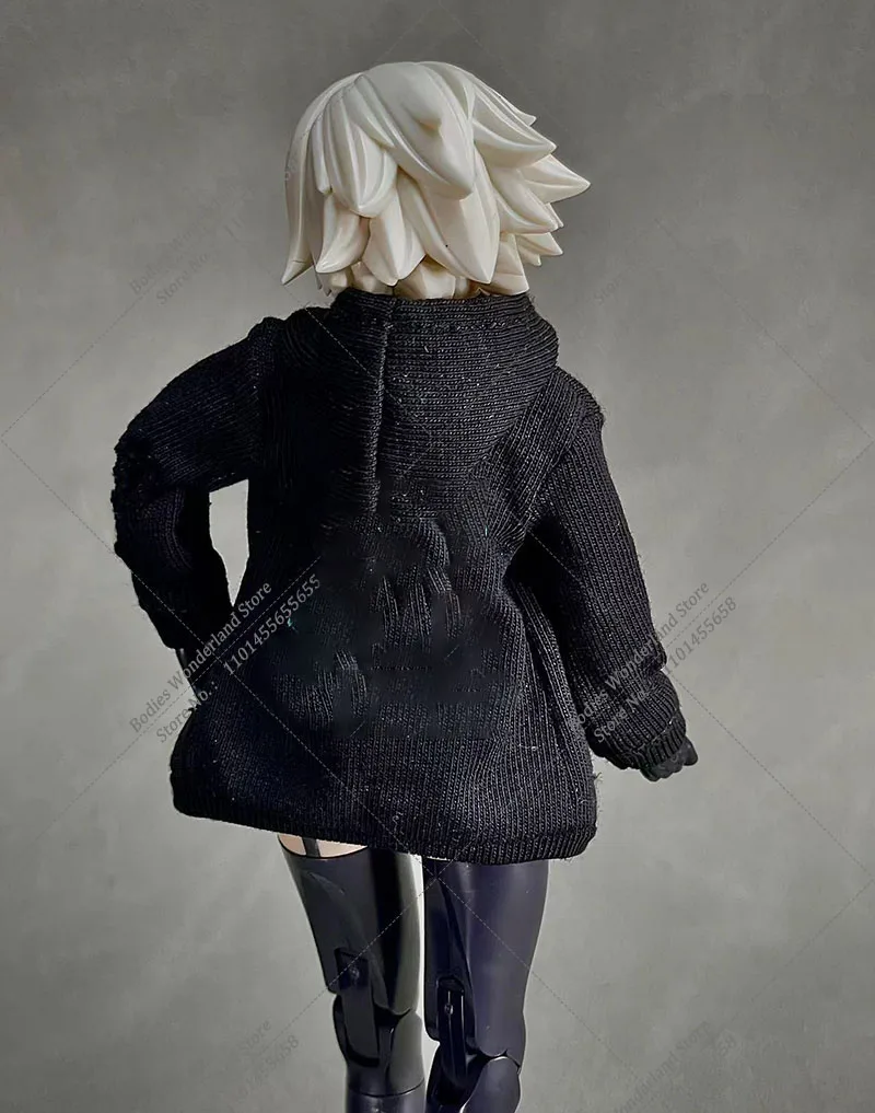Pull de rue à capuche avec fermeture éclair, sweat-shirt d'extérieur, veste pour femme de 6 pouces, costume Mobile, figurine d'action pour fille, échelle 1/12