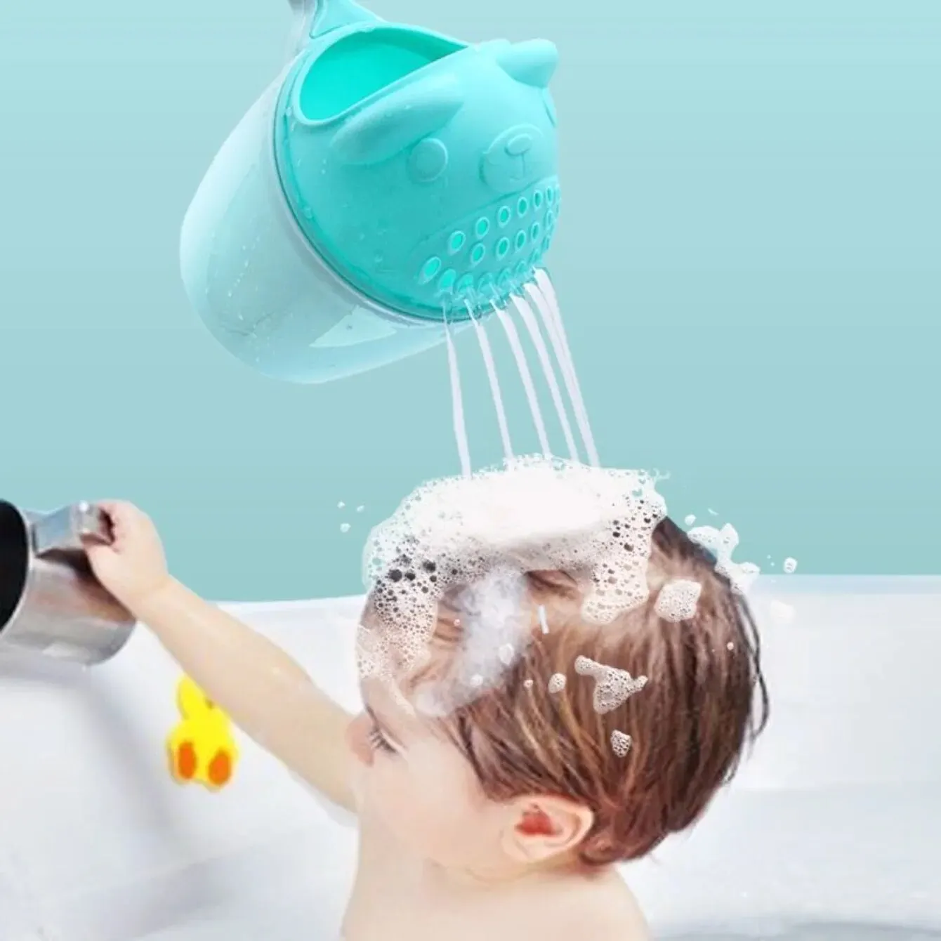 Baby Rinse Shampoo Rinser Baby Rinse Cup Baby Bath Rinser Wash Hair Cup by Protecting Infant Eyes