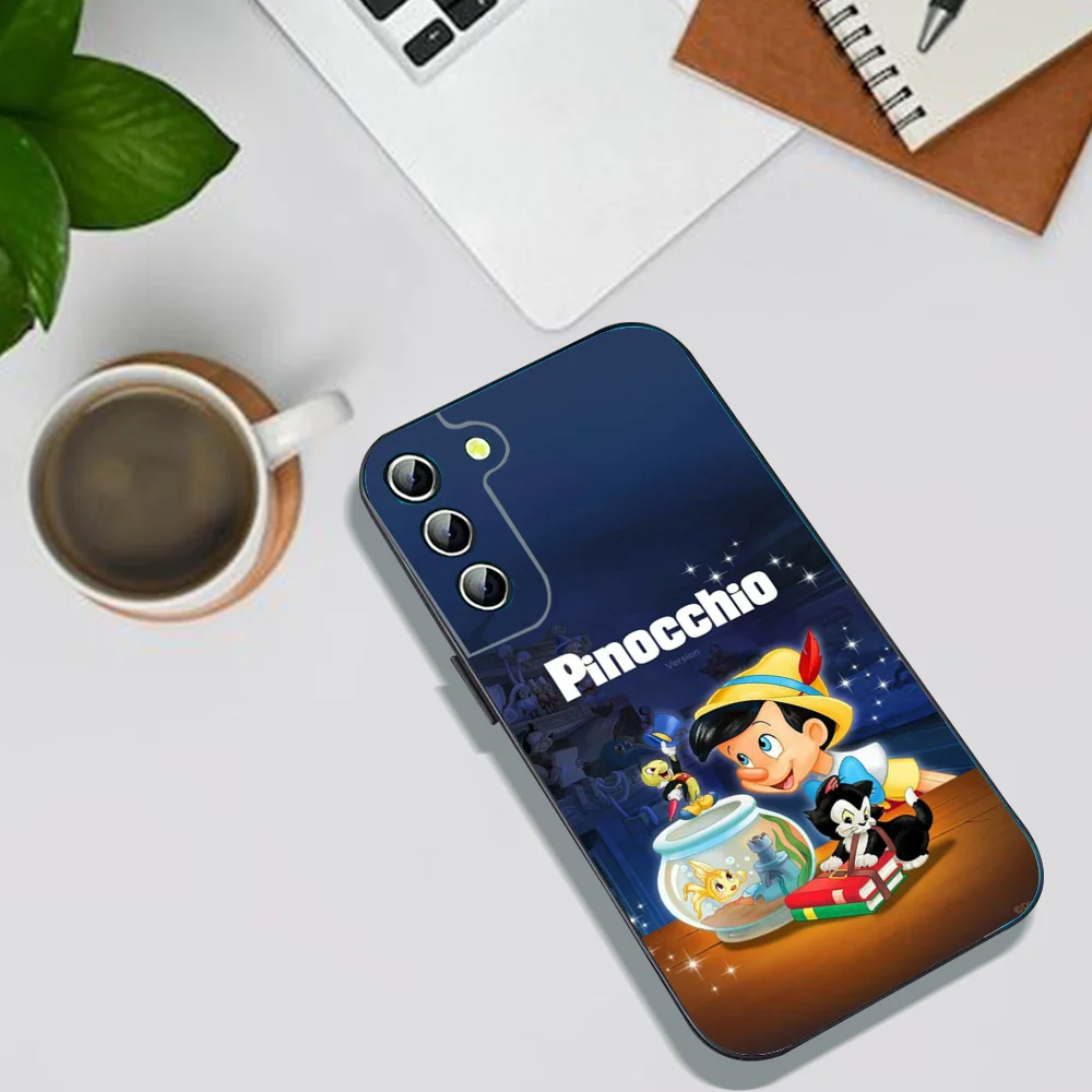 D-Disney Pinocchio Phone Case For Samsung Galaxy A52 A12 A51 S21 Edge S22ULTRA S23 S20LITE Plus Ultra Black Cover