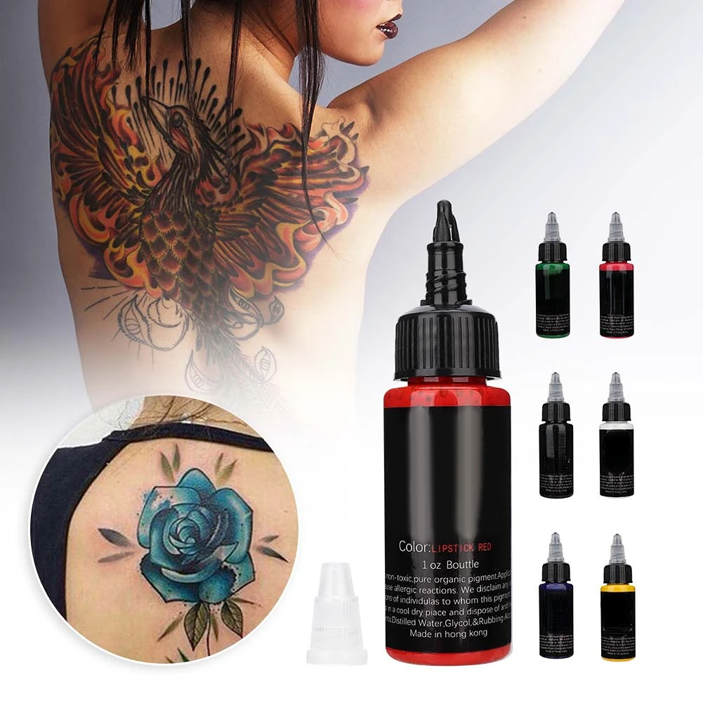 30ml/Bottle Professional Natural Plant Extract Semi-Permanent Tattoo Microblading Pigment Ink Long Lasting Tattoo Accessory Tool