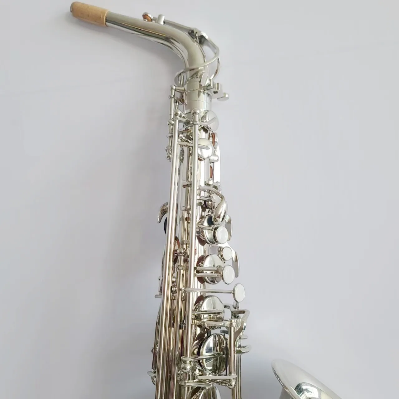 Electroplated white nickel alto E-key saxophone beginner with zero foundation, professional saxophone player