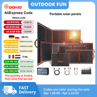 Dokio Flexible Foldable Solar Panel High Efficience Travel & Phone & Boat Portable 12V 80w 100w 150w 200w 300w Solar Panel Kit