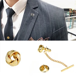 Metal Tie Pin Collar Pins Handmade Ball Men's Party Wedding  Fashion Necktie Brooches Classic High Quality Exquisite Gifts