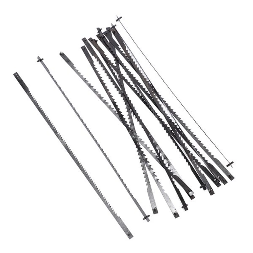Imagem -04 - Scroll Saw Blades 127 mm Lâminas de Aço Carbono Fretsaw com Pin 15 18 24 Dentes Padrão Fine Cut Saw Blades 36 Pcs