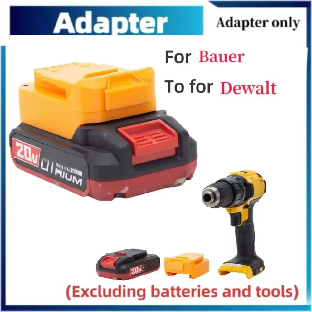 Battery ﻿Converter ﻿Adapter For Bauer 20V Lithium ConversionTo Dewait 18v 20v Tool ﻿Converter (Not Include Tools And Battery)