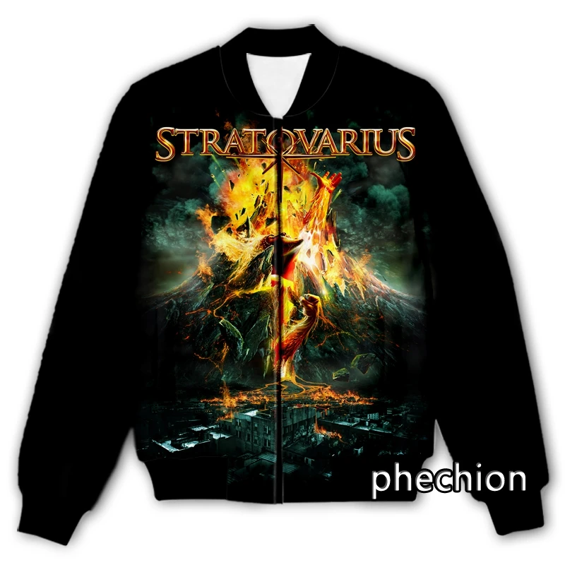 

phechion New Men/Women Stratovarius 3D Printed Casual Jacket Fashion Streetwear Men Loose Sporting Jacket & Coat Q82