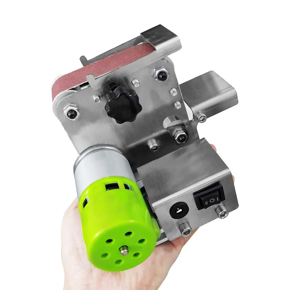 Mini levigatrice elettrica smerigliatrice a nastro multifunzionale affilacoltelli fai da te, 775 110-240v utensili elettrici portatili a velocità variabile a 4 assi