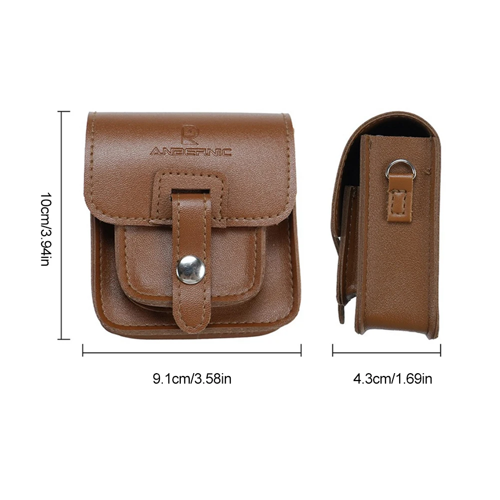 For Anbernic RG34XXSP Game Console Storage Case Anti-Scratch Leather Console Protective Bag Shockproof Outdoor Flap Storage Bag