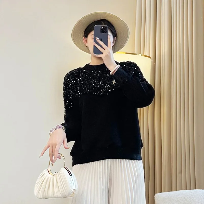 MIYAKE – sweat à capuche plissé à manches longues pour femme, haut Simple, coupe ample, vêtements de détente, sans plis, nouvelle collection automne/hiver