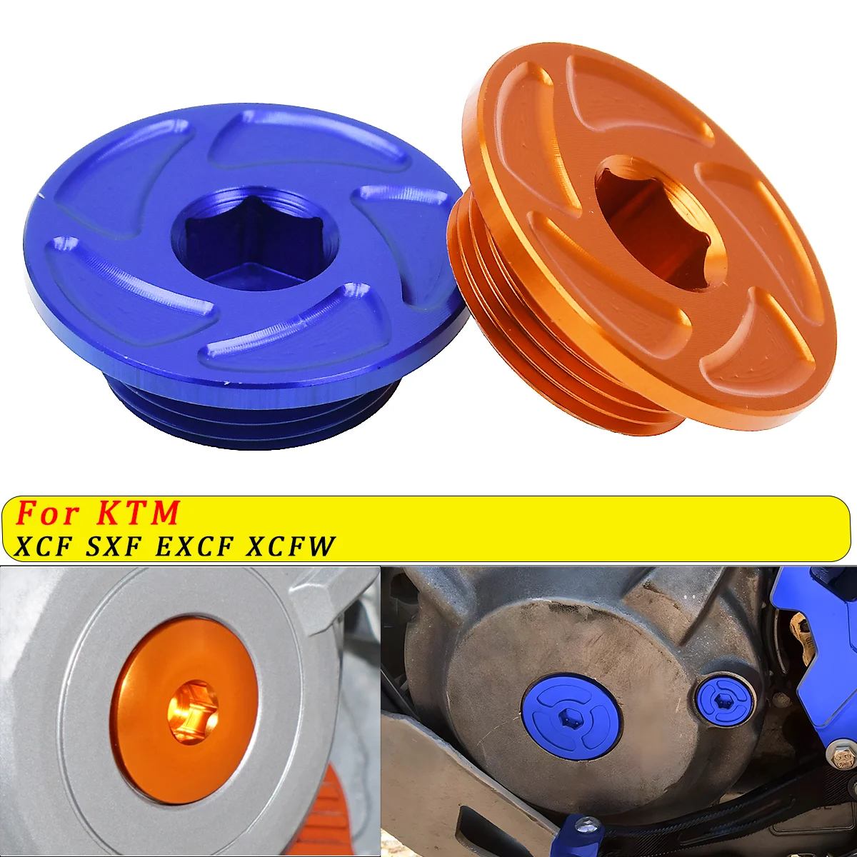 

For KTM SXF SMR EXCF XCW 250 350 450 505 450 690 990 1190 DUKE R SMC Superduke Adv RC Motorcycle CNC Engine Ignition Cover Plug